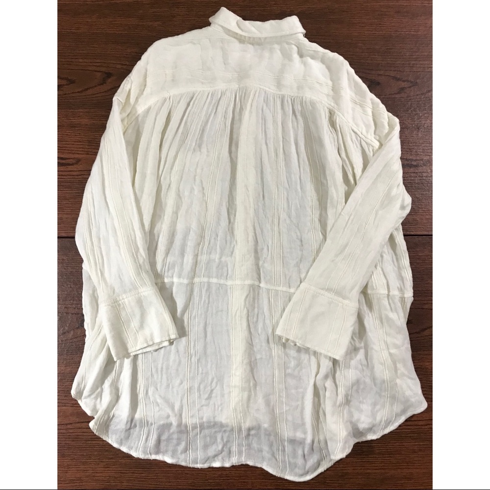 Free People Cozy Nights Button Up Oversized Tunic - Picture 4 of 8